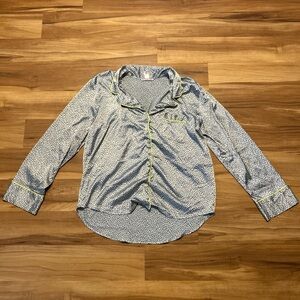 Victoria's Secret Black and Yellow Button Down Shirt